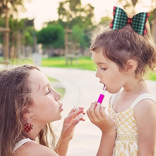 Miniatura 6 de 12 hojas de cuero sintético a cuadros de Navidad, hojas de tela de cuero sintético para manualidades, para aretes, lazos para el pelo, manualidades,