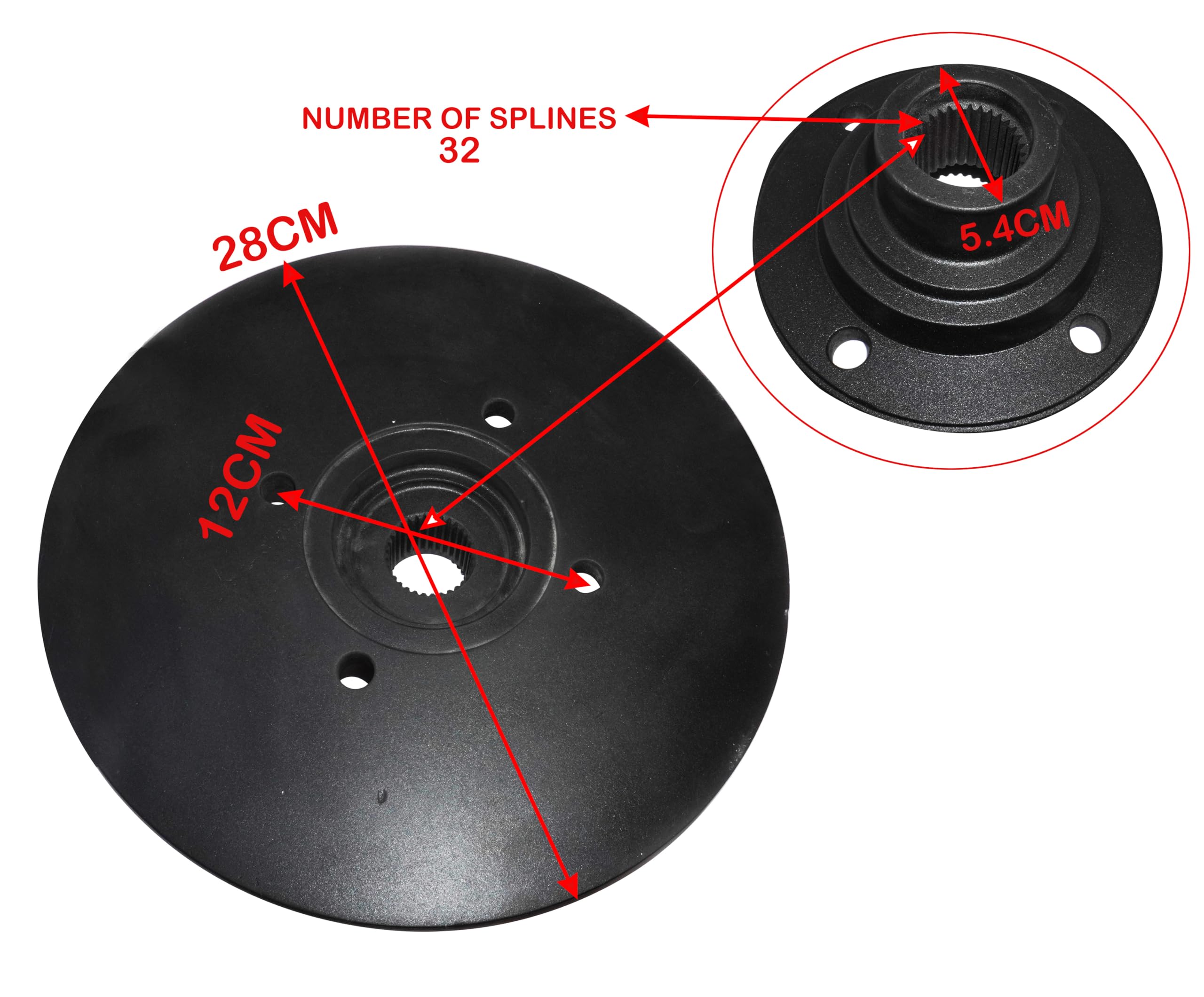 AEspares Disc Park Brake Compatible With Jcb Backhoe Part No. 458