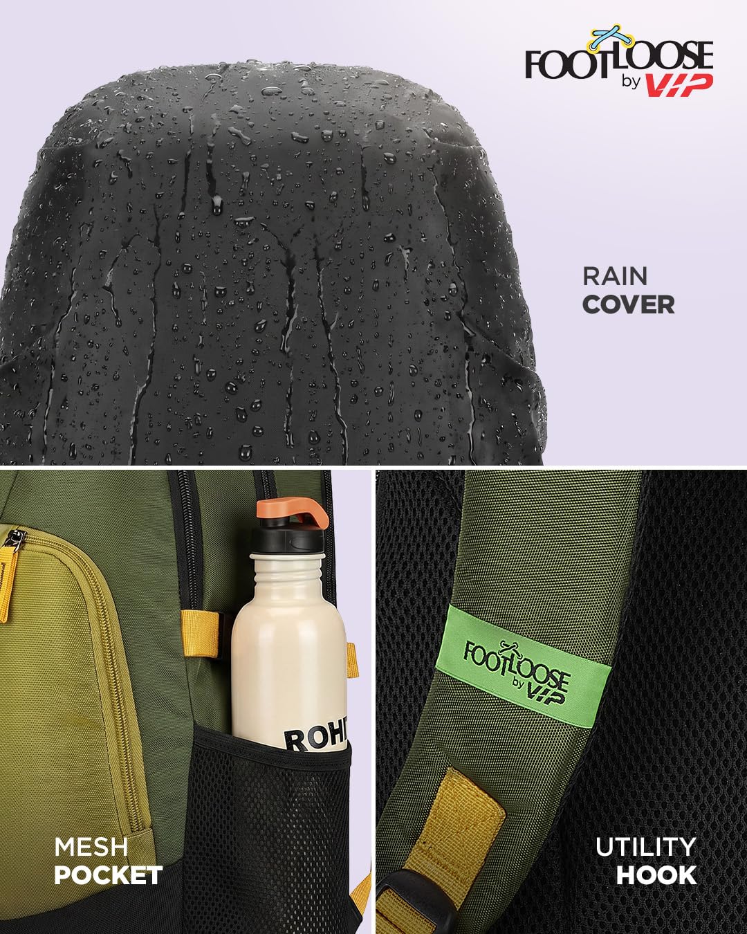 FOOTLOOSE Laptop Backpack - 32L Green -5