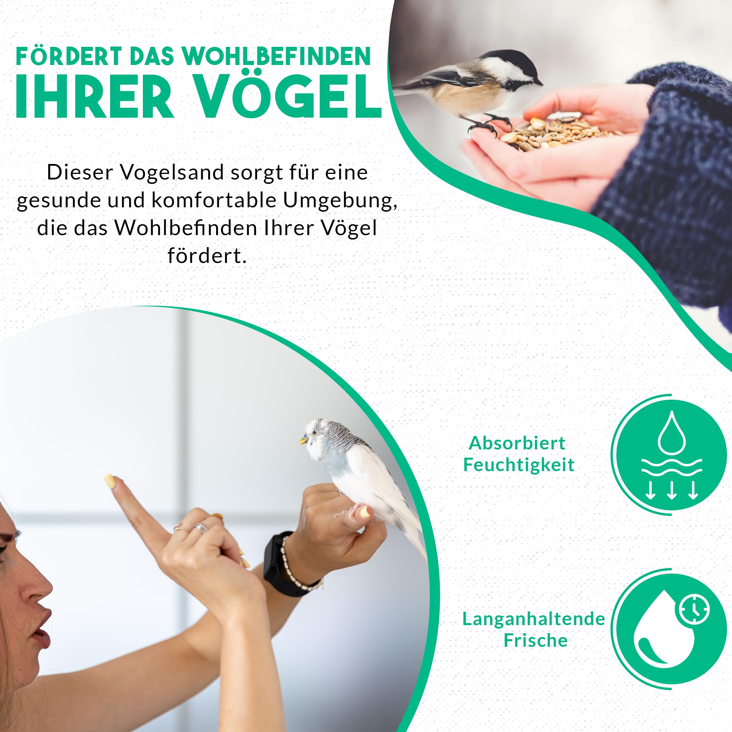 Vogelsand | Vogelsand 25kg für Käfig | Quarzsand Vogelsand - Leicht zu dosieren und gleichmäßig zu verteilen | Papagei Sand Idealer Bodengrund für Käfige und Volieren