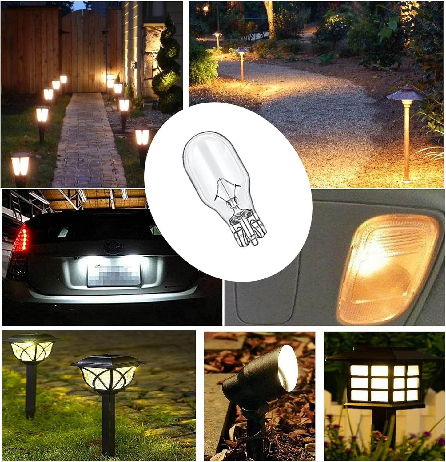 Landscape Light Bulbs Low Voltage Landscape Light Bulbs for Malibu Philips Lights Bulbs 415828 12 Volt 11W T5 Wedge Bulbs - 20 Pack