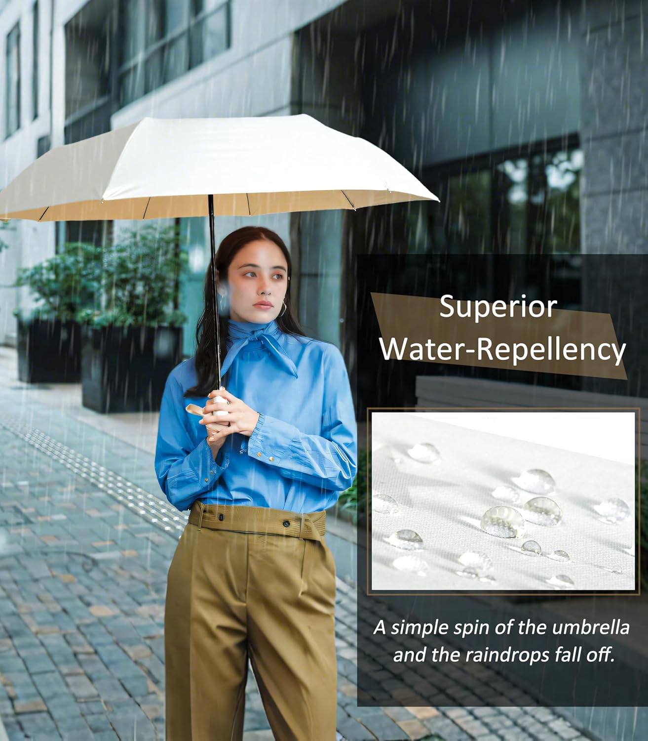 Sun Umbrella Travel Umbrella Windproof Compact Folding Umbrella for Rain Auto Open and Close UV Protection UPF 50+