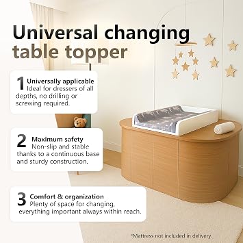 Universal Changing Top, Dresser, 72x54cm, Removable, Blue