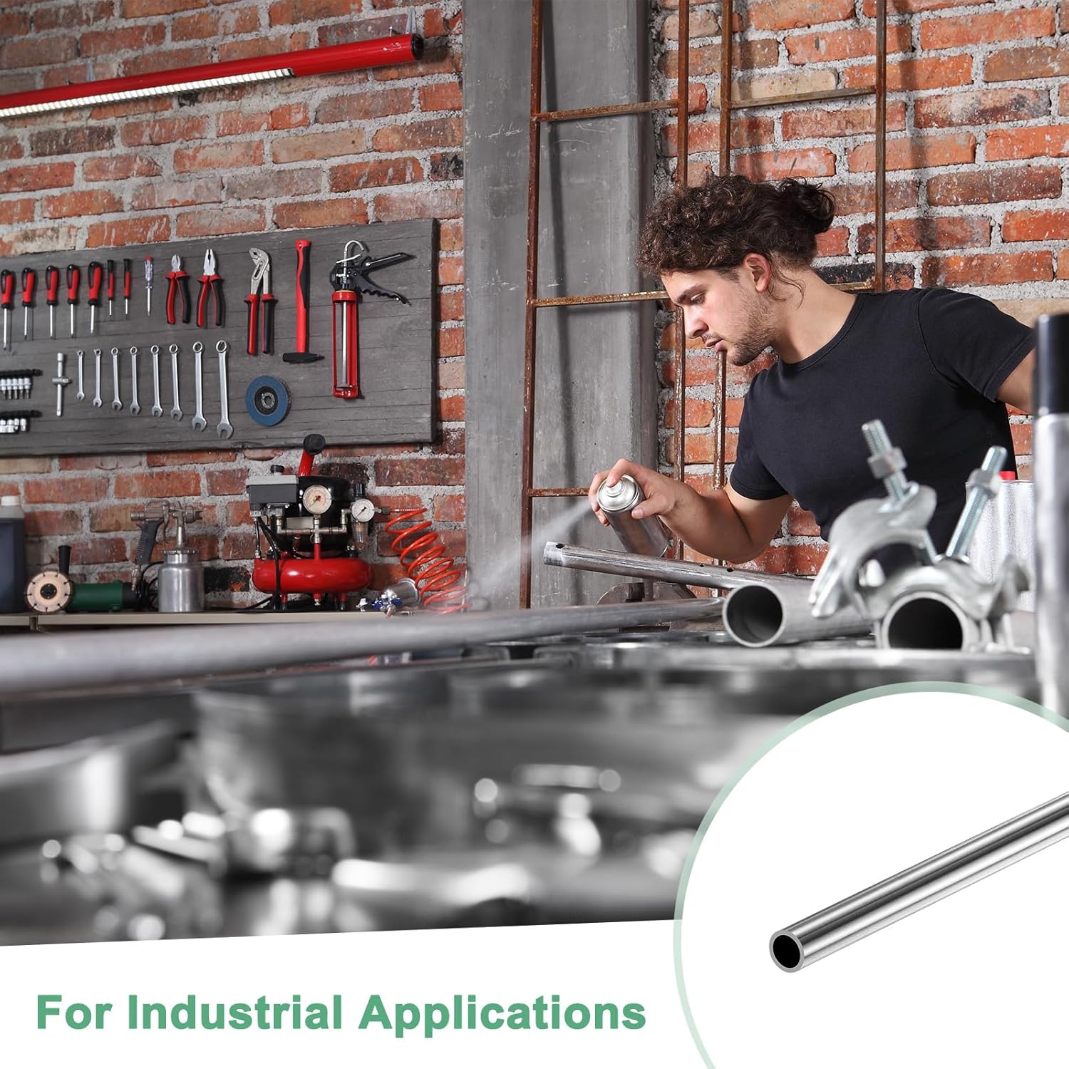 1Pack 300mm 304 Stainless Steel Tube, 0.9mm OD 0.1mm Wall Thickness Seamless Stainless Steel Tubing for Construction/Machining/DIY Crafting, Metal Straight Pipe [0.04x0.004x11.8IN]