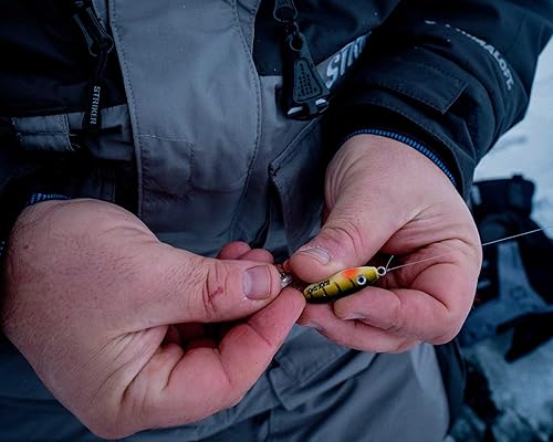 Miniatura 8 de Northland - Cuchara de sonajero de pesca en hielo, varios tamaños y colores para lucioperca, perca, panfish y trucha