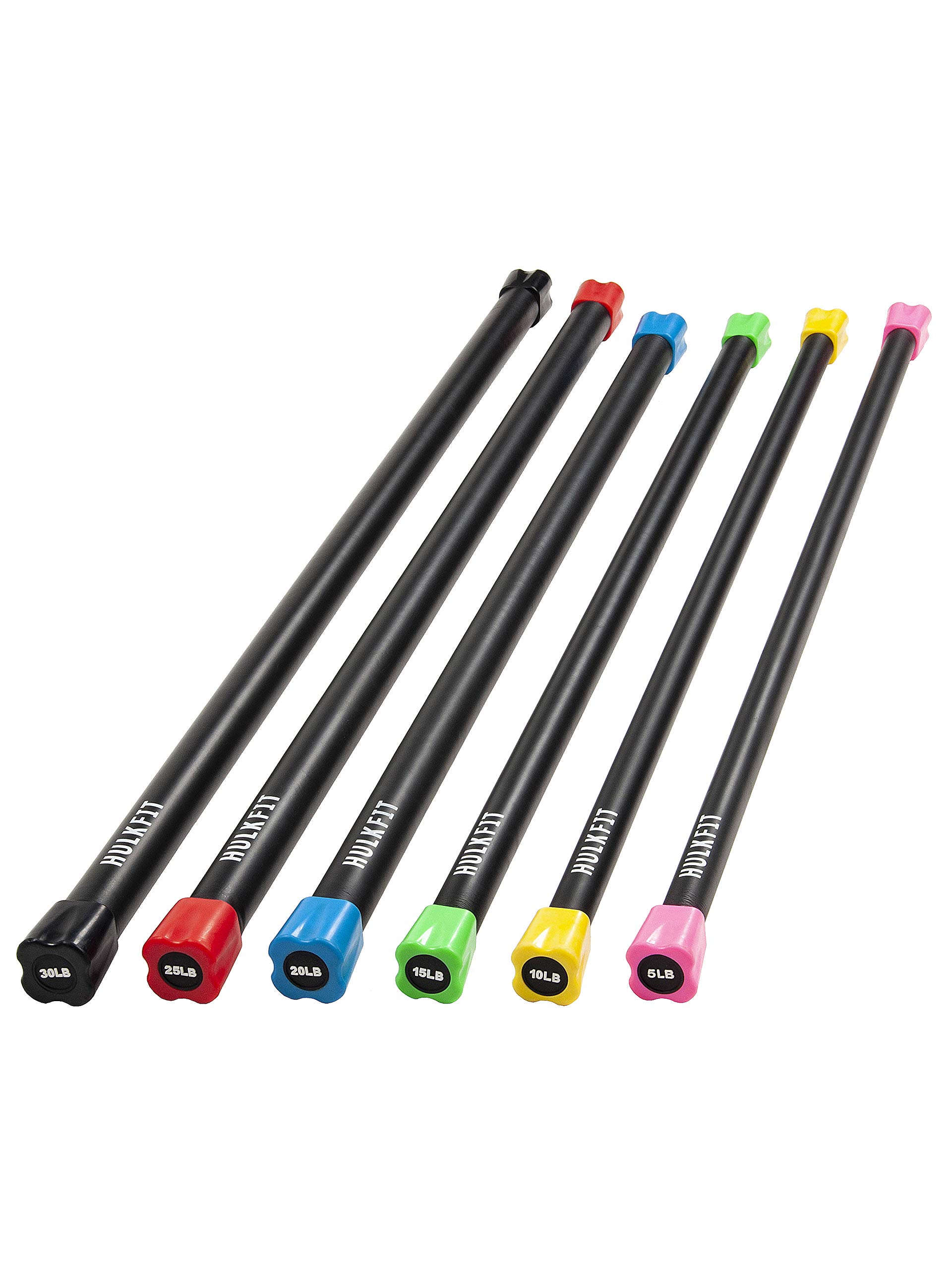 Hulkfit Weighted Bar Pack (5 + 10 + 15 + 20 + 25 + 30)