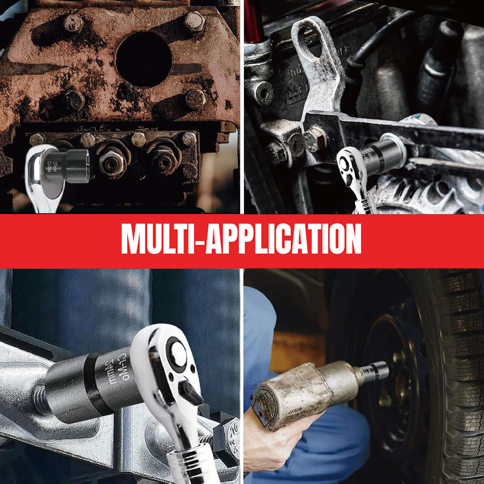 5pc Deep Twist Socket Set 10/16mm Damaged Nut & Bolt Extractor 3/8"Dr Easy Outs - View #11