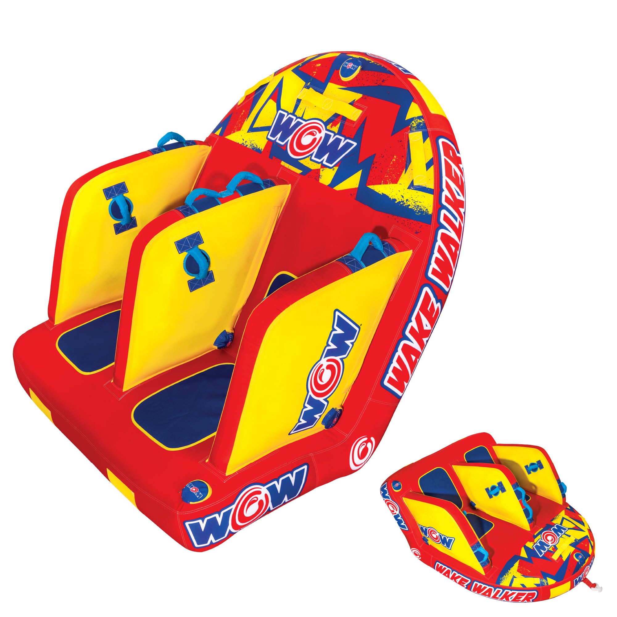 WOW Sports Wake Walker Towable Tube for Boating - 2 Person Towable - Durable Tubes for Boating