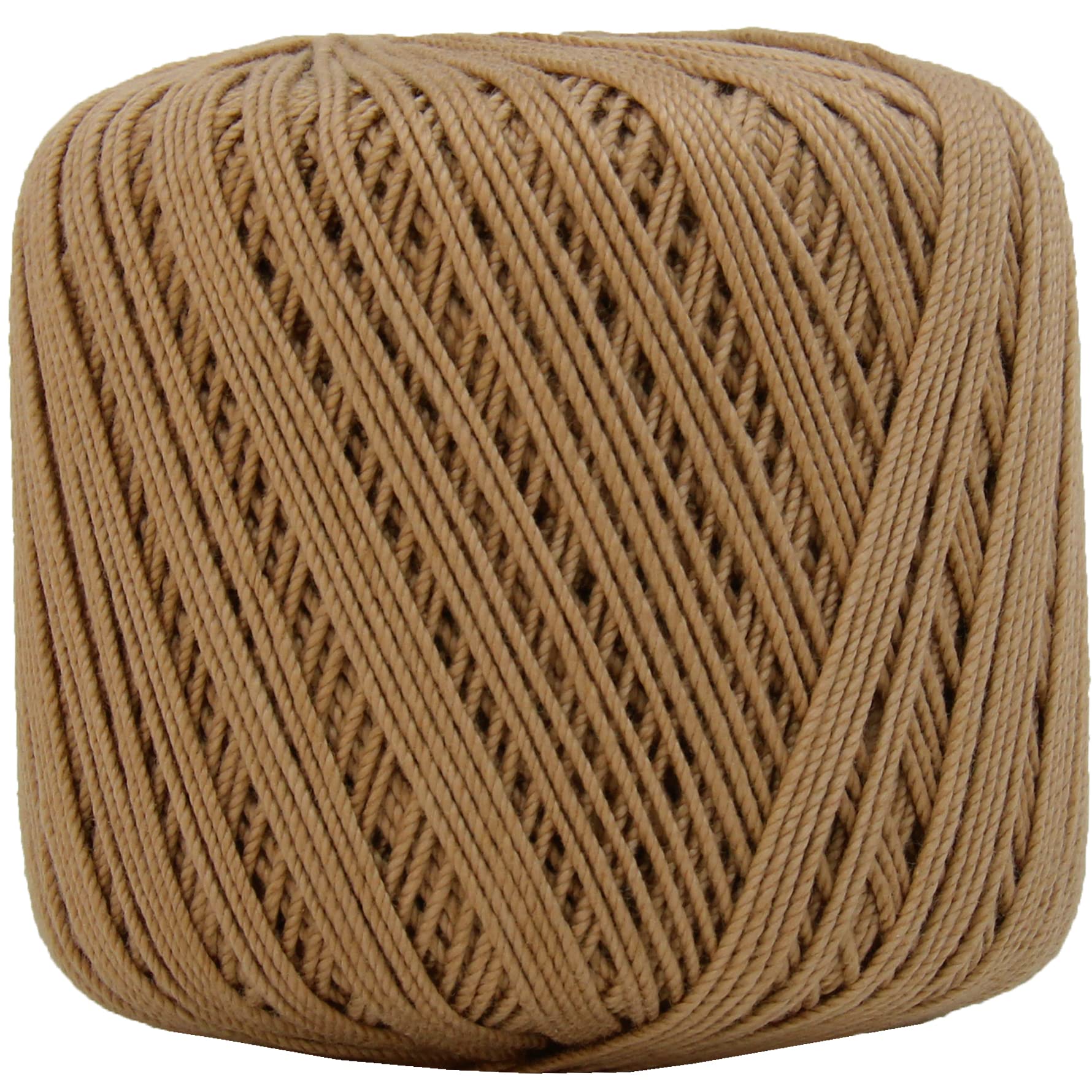 ThreadArt 100% Cotton Crochet Thread Size 3, Light Brown 33
