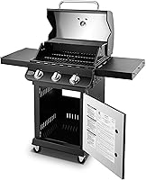 Vista 10 de Dyna-Glo DGP397CNN-D Premier - Parrilla de gas natural de 3 quemadores, color negro