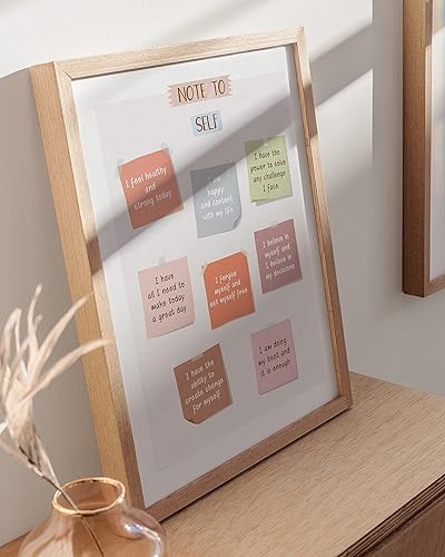 Miniatura 5 de HAUS AND HUES Carteles motivacionales para la oficina, citas inspiradoras, arte de pared, regalos de consejero, afirmaciones de amor propio, aula