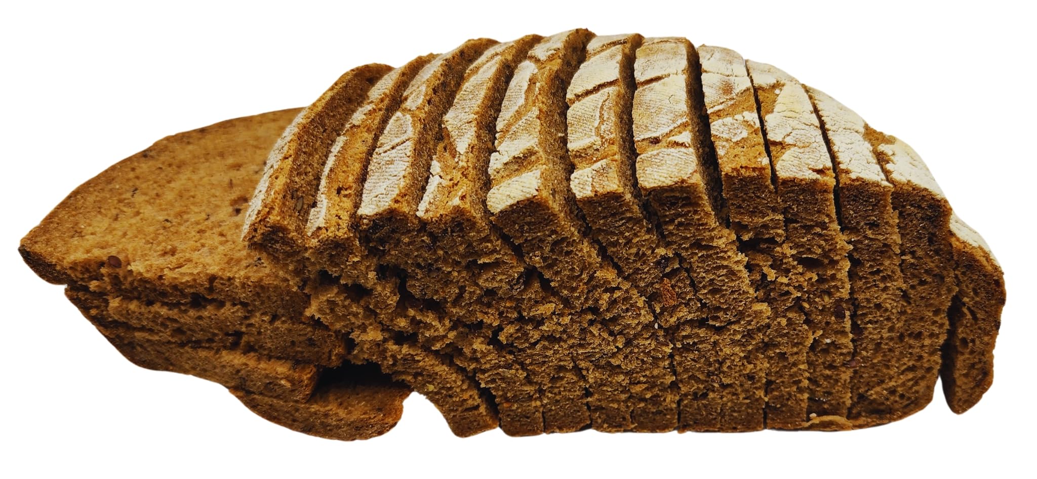 German Farmer Bread Pack of 2 Rye Bread with linseed. Sourdough Mixed Rye Bread.