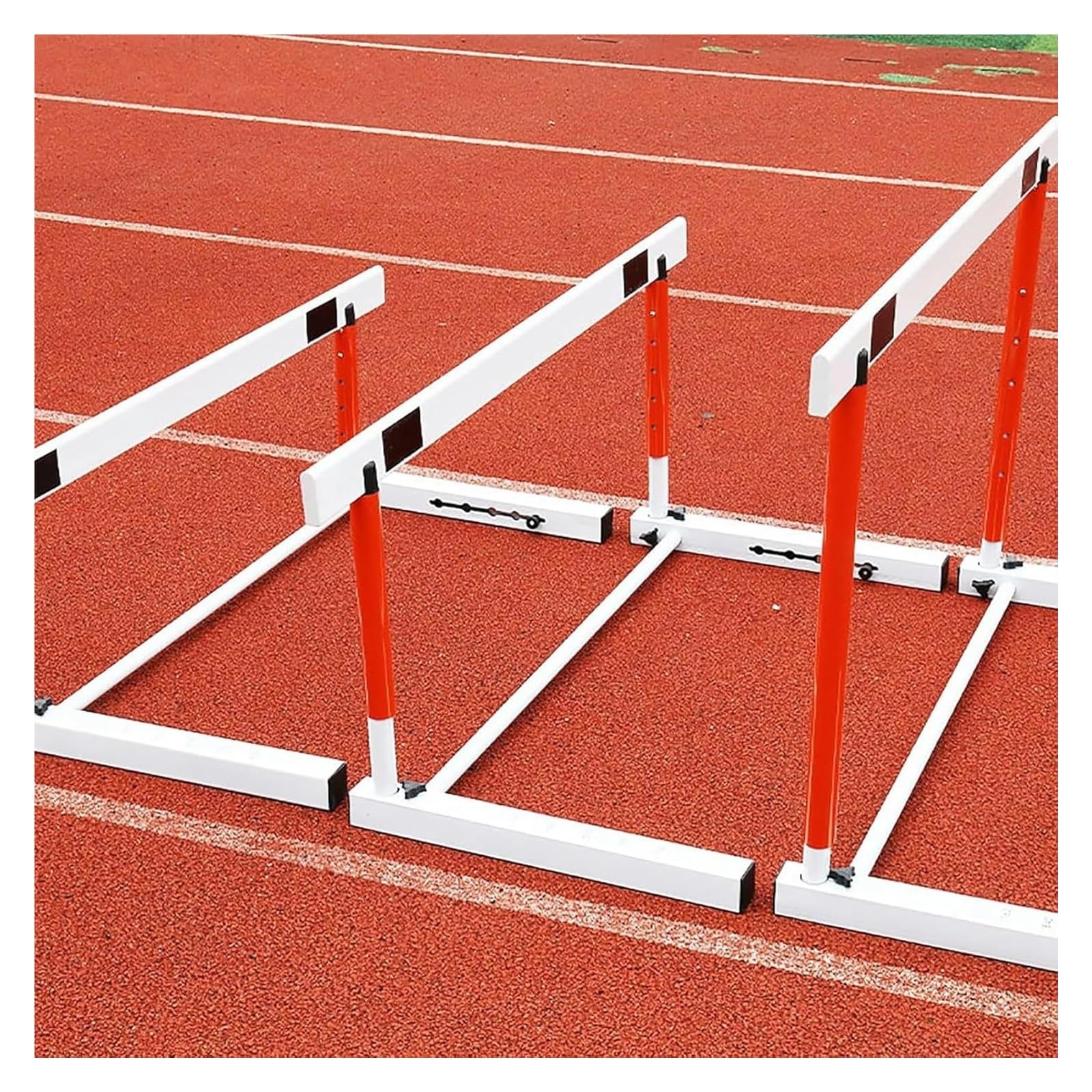 Vallas de Altura Ajustable para Atletismo, Postes de Entrenamiento Deportivo portátiles, obstáculos de Entrenamiento Deportivo de Altura Ajustable, 40-60 cm (15,75 pulgadas-23,6 Pulgadas).