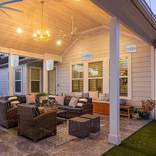 Miniatura 8 de Altavoces Bluetooth para exteriores de 5.25 pulgadas, impermeables, 600 vatios, perfectos para sistema de montaje en pared en interiores y