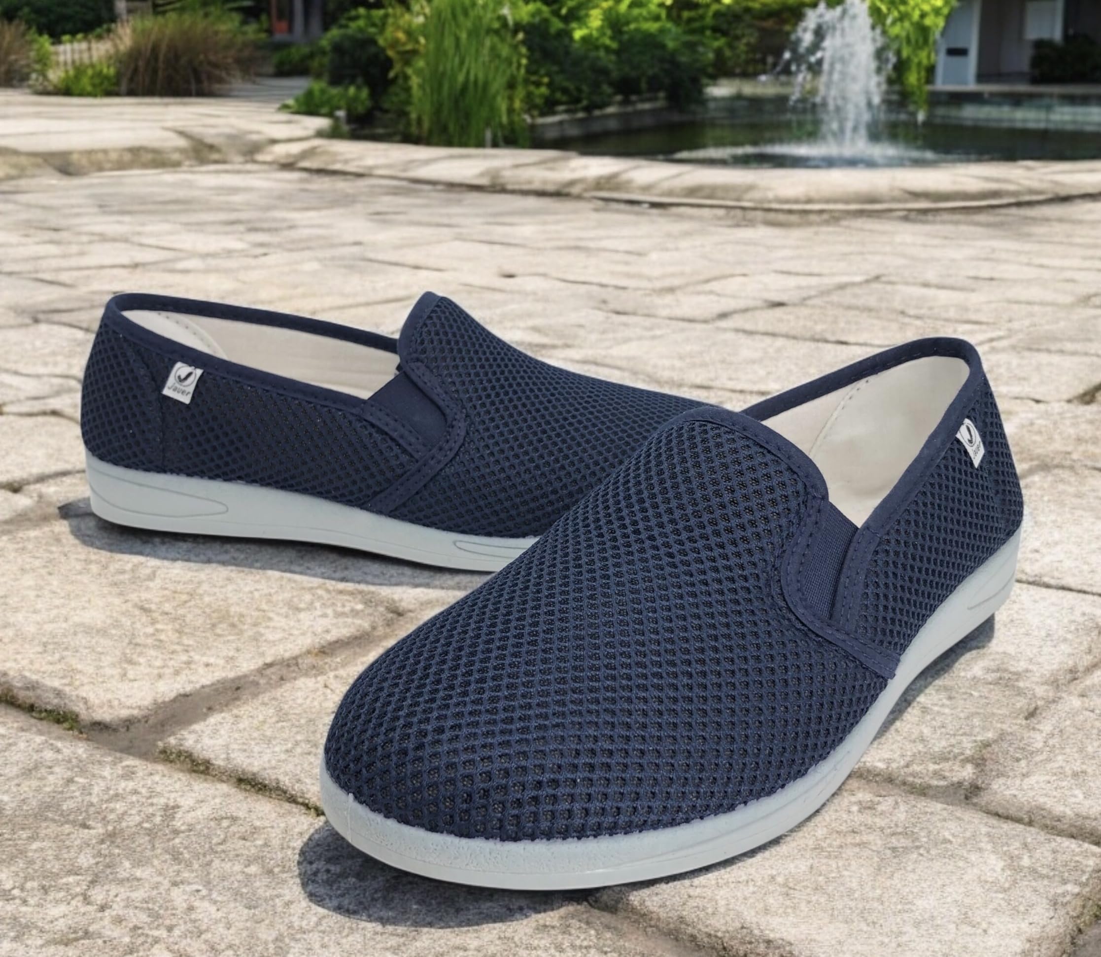 J. Ruiz calzados JR Espadrilles d'été en maille pour homme fabriquées en Espagne