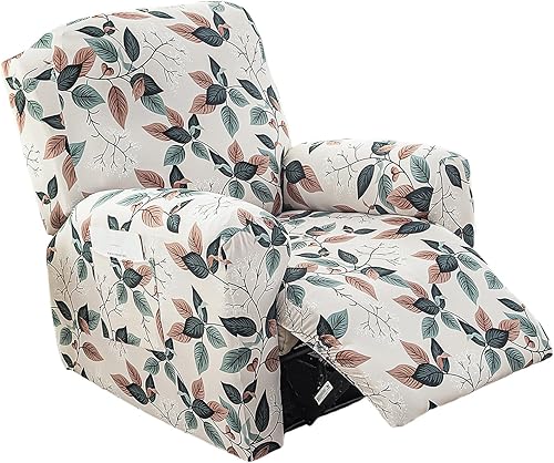 Vista 233 de Eco-Ancheng Fundas reclinables Lazyboy de 4 piezas, fundas para sofá reclinable, fundas antideslizantes para sillas reclinables, con bolsillos de 22