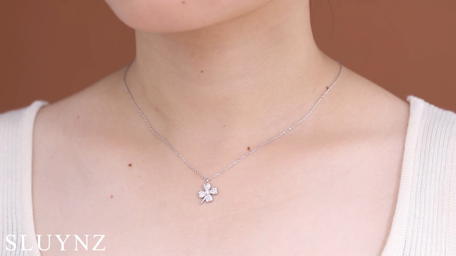 Collana Donna In Argento 925 Con Ciondolo A Forma Di CZ - Regalo Ideale Per Ragazze