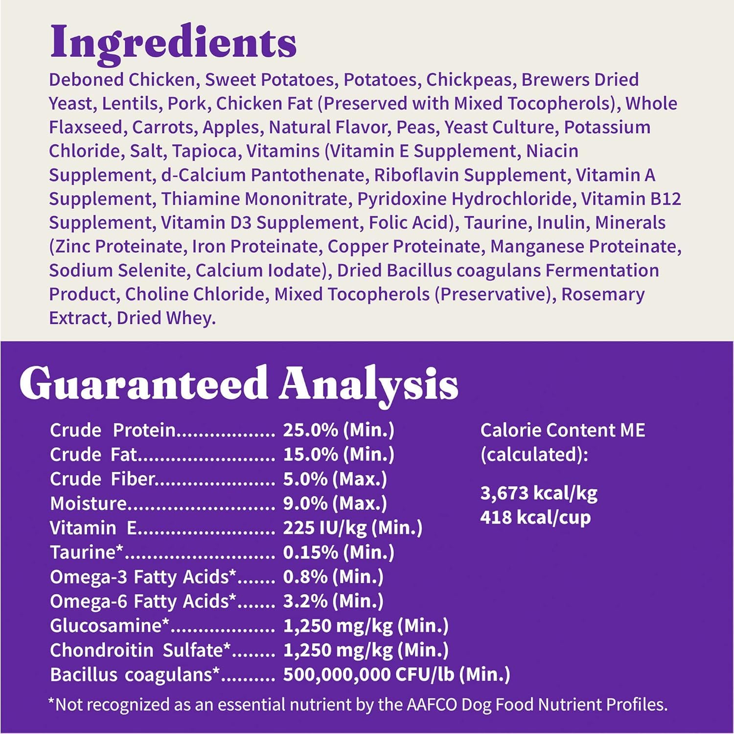 Halo Ganzheitliches Hundefutter, Komplette Verdauungsgesundheit, getreidefrei, käfigfrei, Rezept für Huhn und Süßkartoffel, Trockenfutterbeutel, Seniorenformel, 1,6 kg Beutel