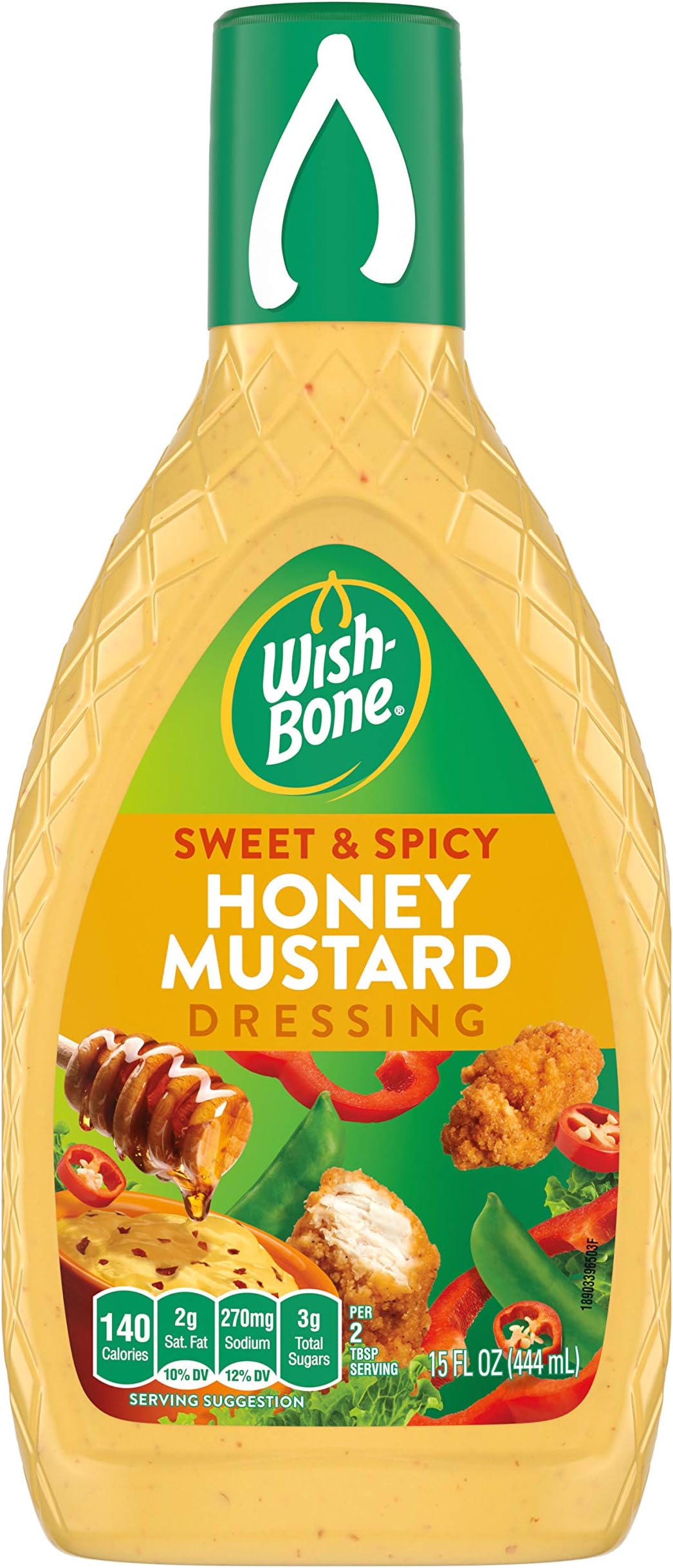 Wish-Bone Salad Dressing, Sweet & Spicy Honey Mustard, 15 oz