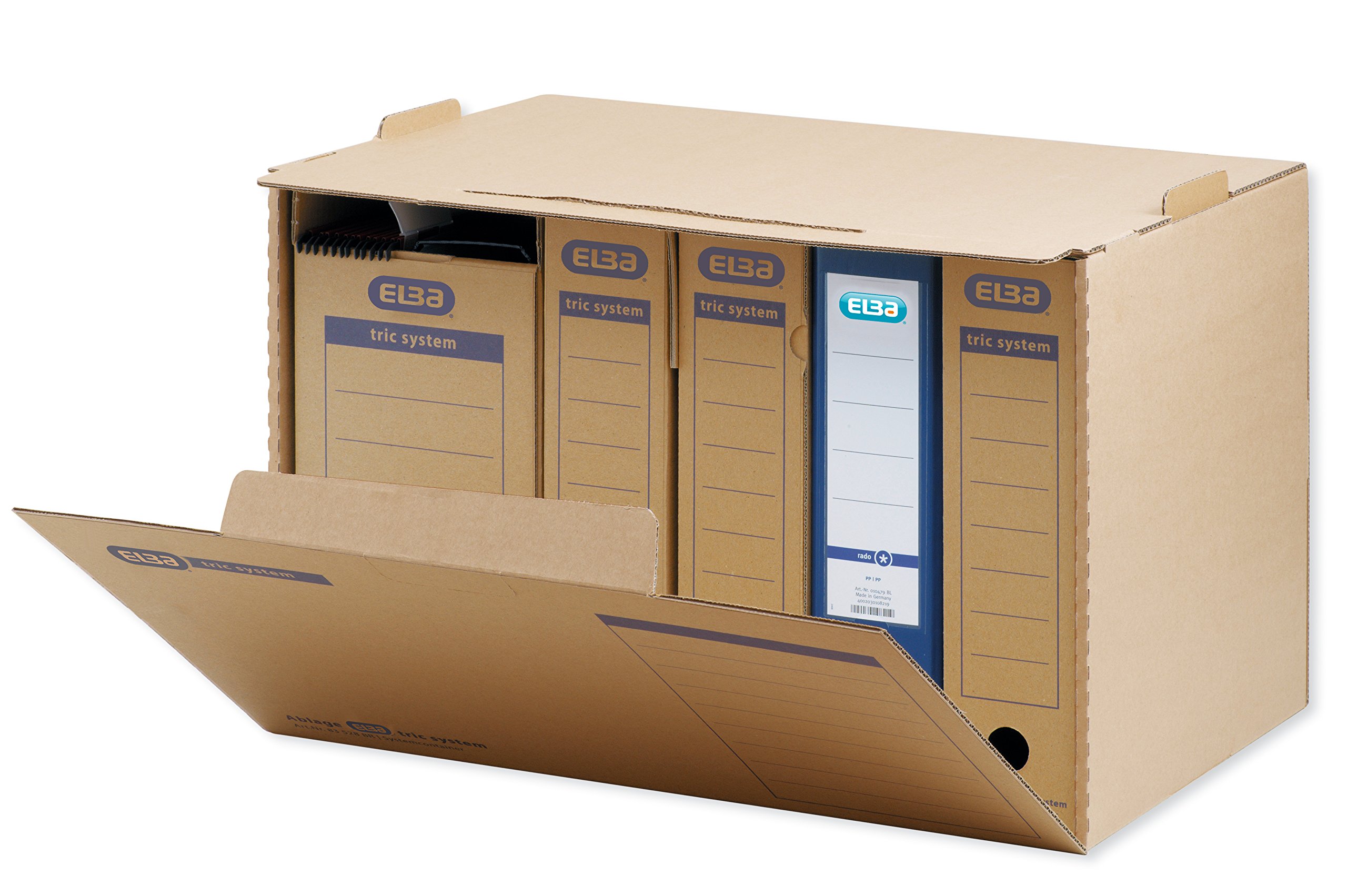 Elba 83528 System Container Tric System 5 Items Natural Brown