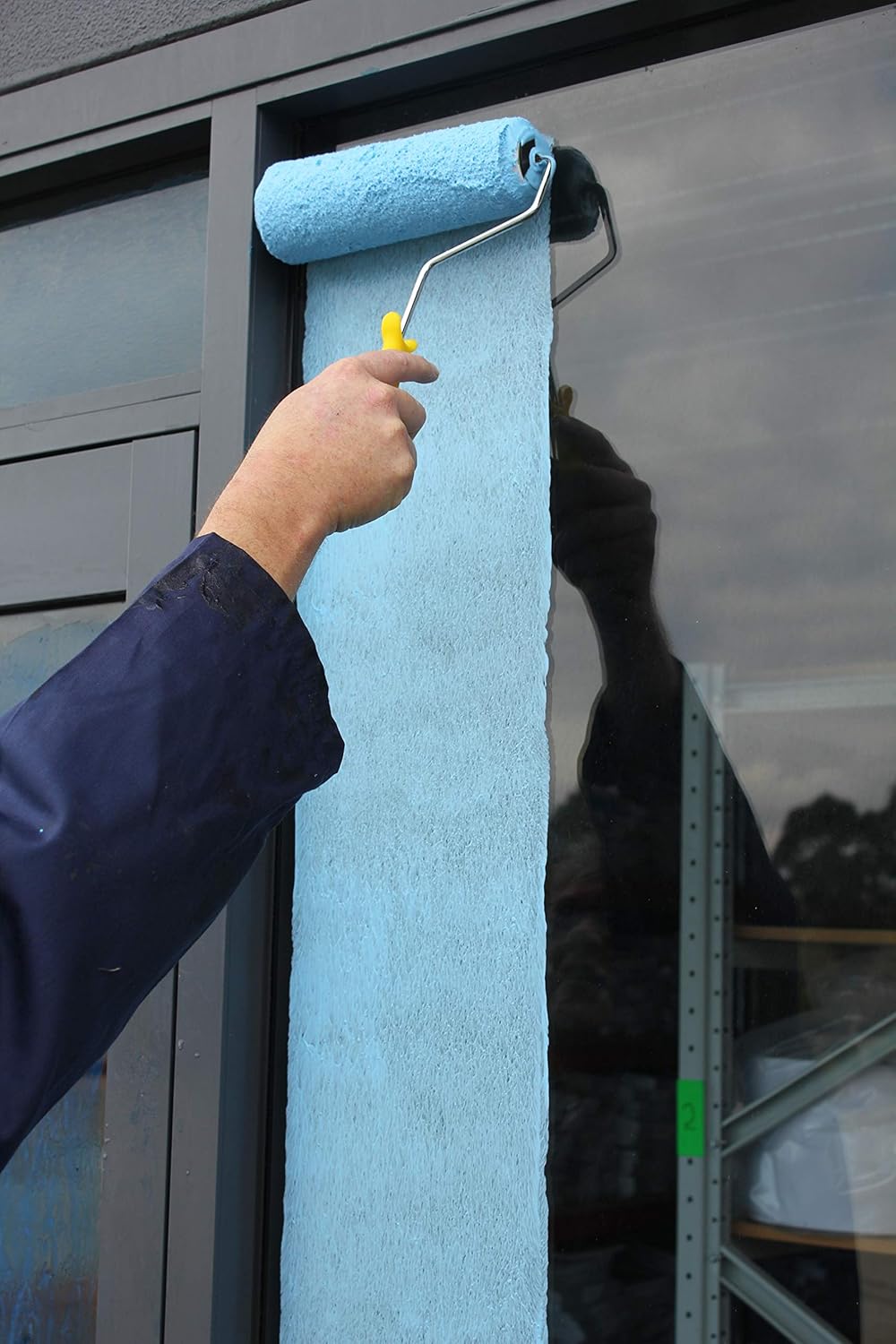 Windocoat 4880 - Peelable Coating with Blue Tint - Temporary Protective Liquid Masking Film - Water Resistant - for Windows, Floors, and Non-Porous Surfaces - 5 Gallon Pail
