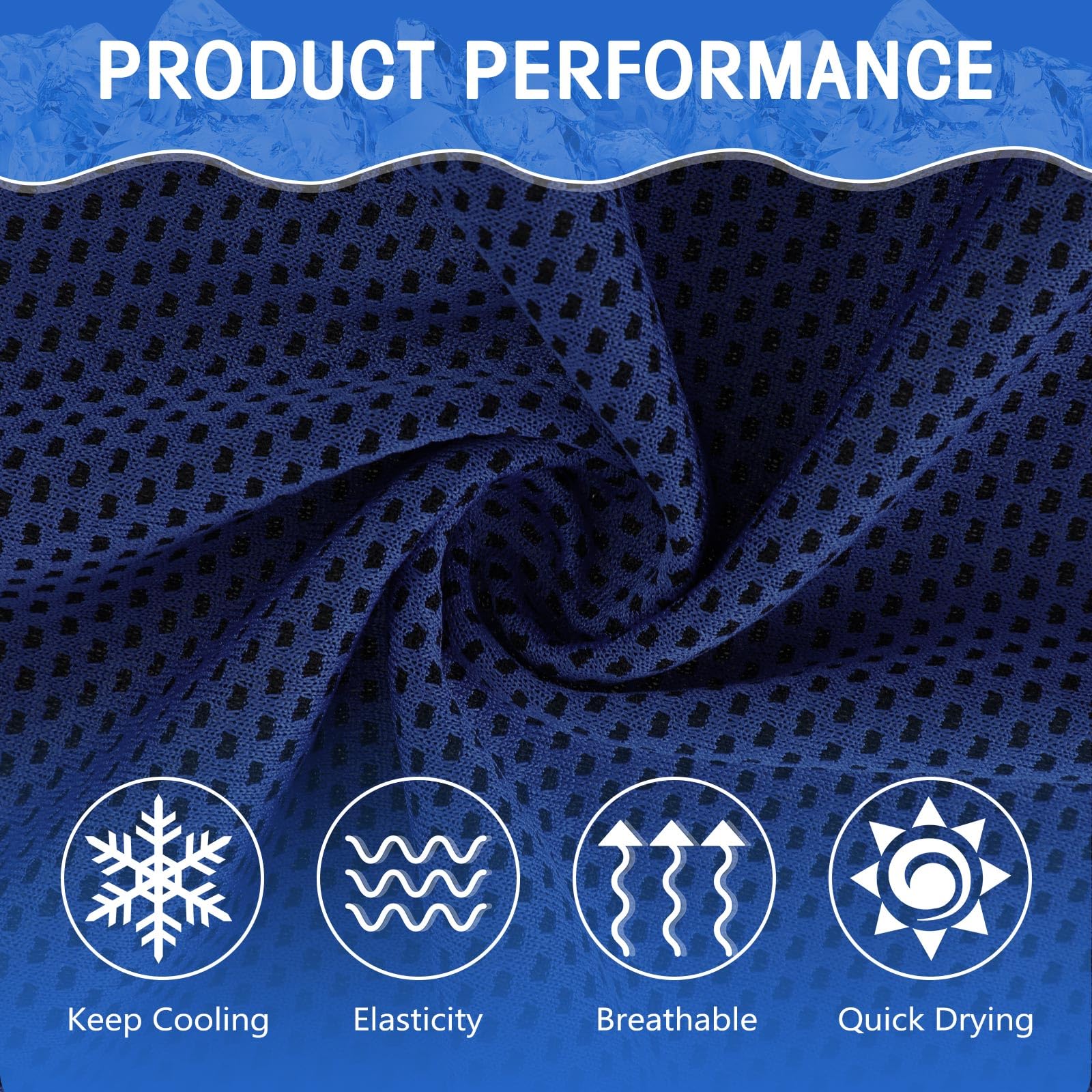 Confezione da 30 Asciugamani rinfrescanti 40"x12" Fasce rinfrescanti per Il Collo Morbide e Traspiranti Asciugamani rinfrescanti Asciugamani in Microfibra per Allenamento Yoga Sport Corsa Allenamento