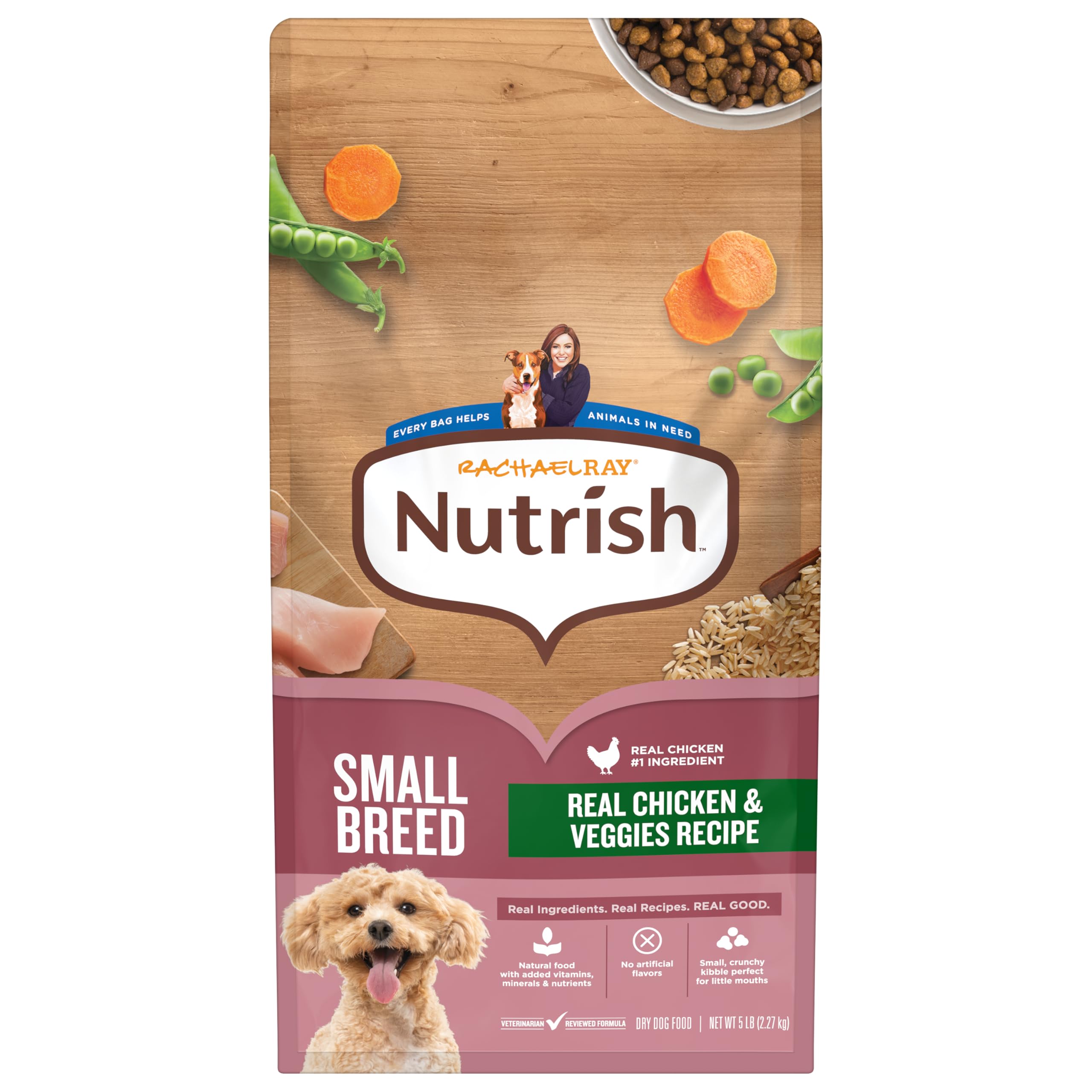 Nutrish Rachael Ray Dry Dog Food Small Breed Real Chicken & Veggies Recipe