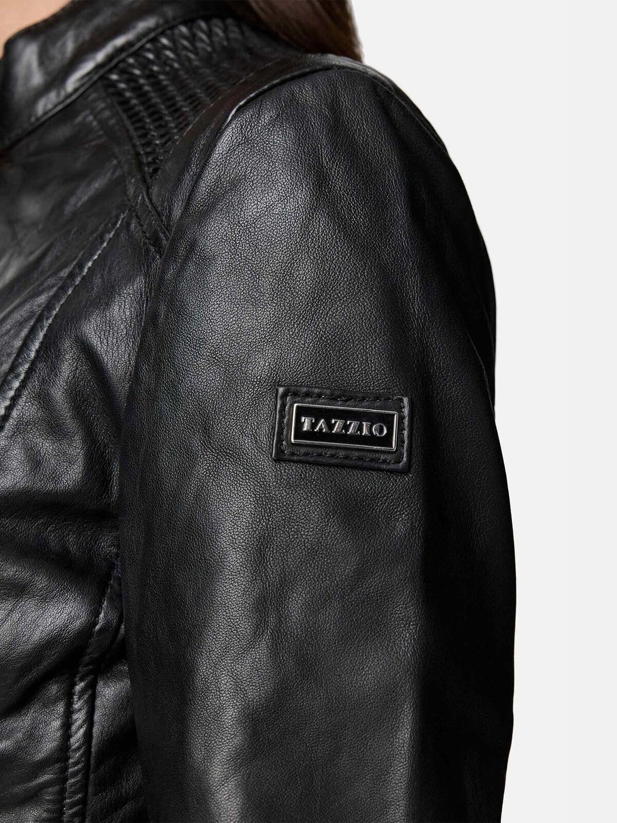 Tazzio Kurtka skórzana damska skórzana kurtka prawdziwa skóra Biker Look F520