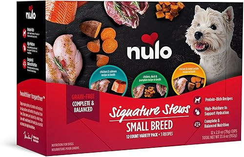 Miniatura 2 de Nulo Signature Stews - Paquete variado de comida húmeda para perros de raza pequeña, 2.8 oz.