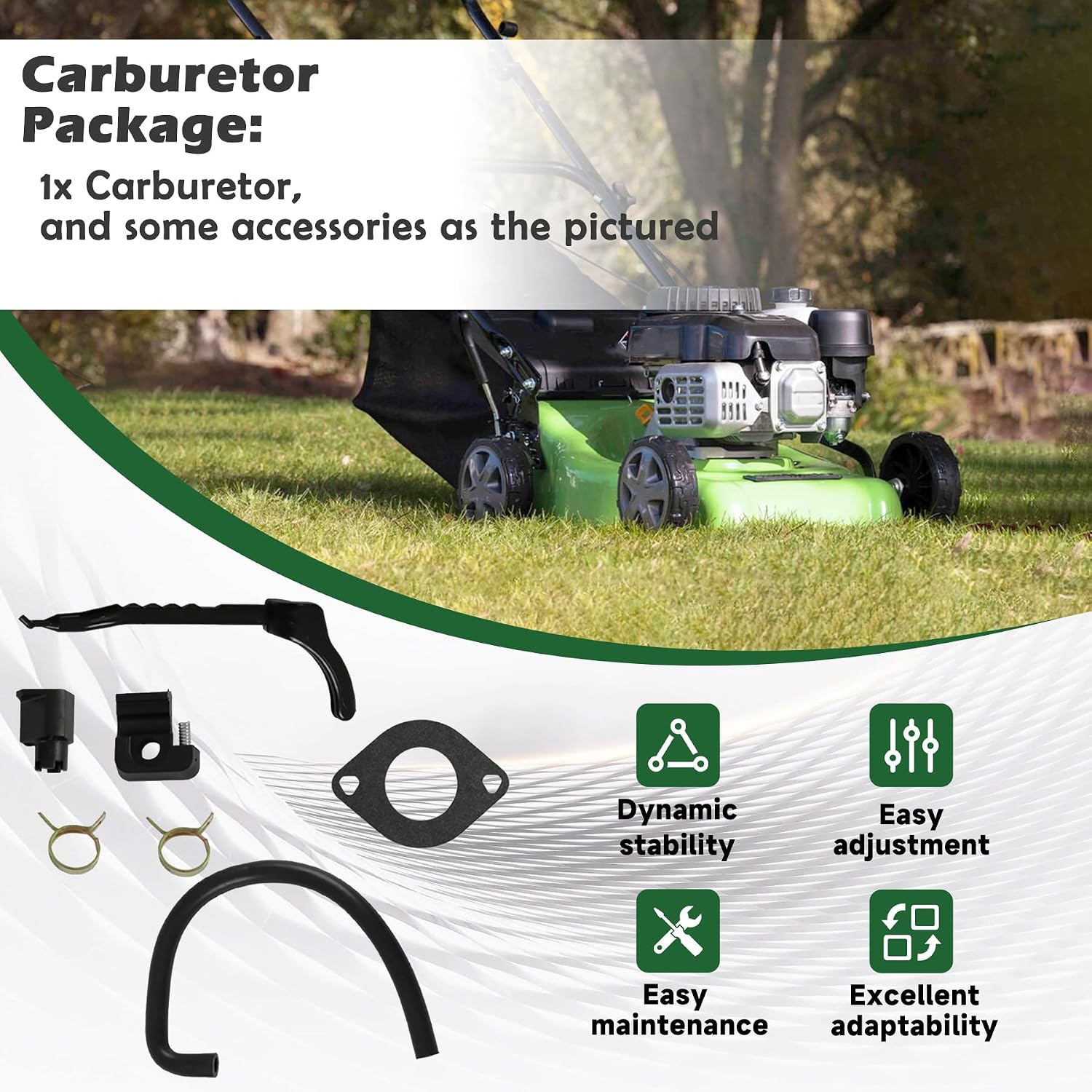 ALL-CARB Carburetor Replacement for Craftsman LT1000 LT2000 DLS3500 Carb Kit 16HP 18HP 20HP Engine Lawn Mower Tractor