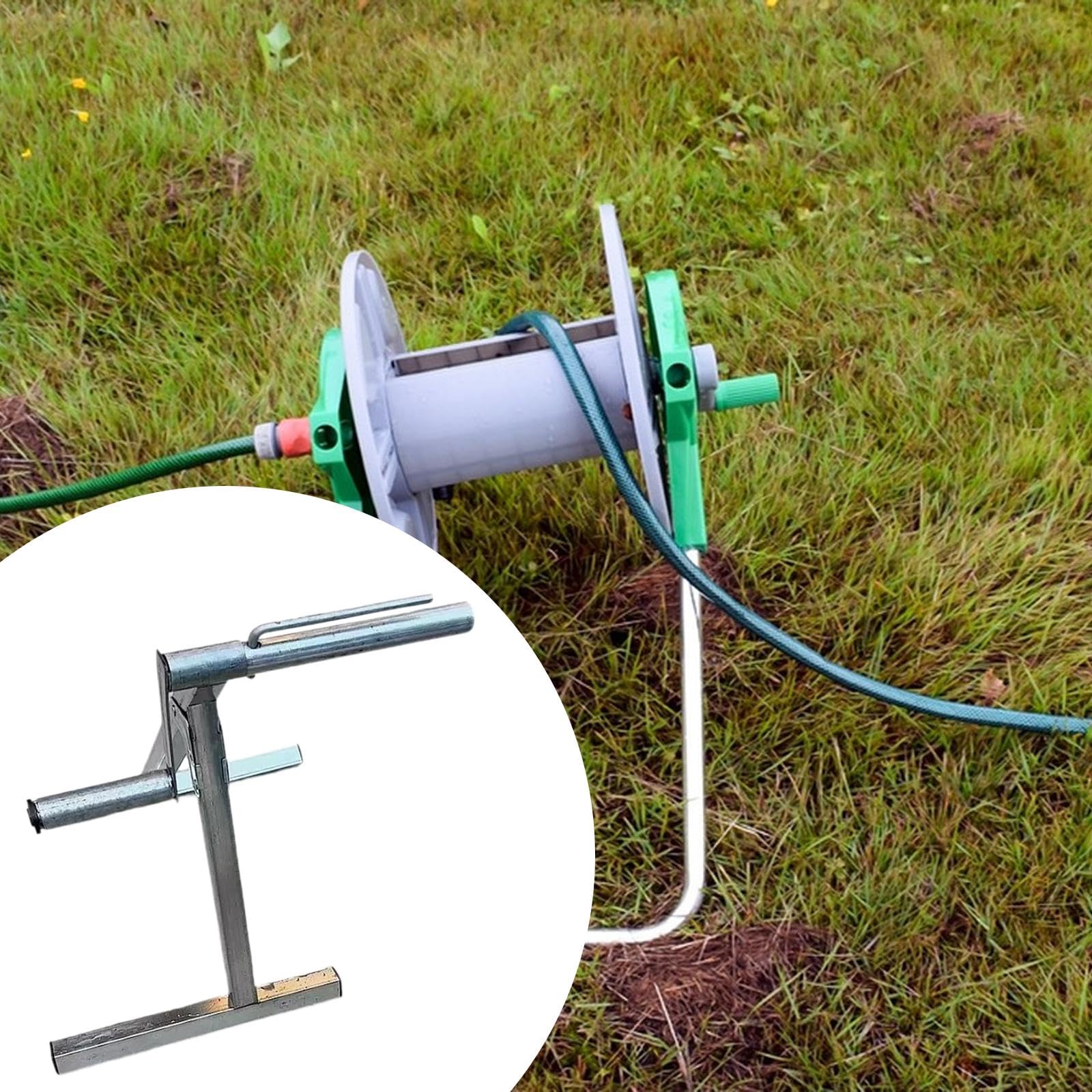 Carrete de Manguera, Soporte Plegable Multifuncional para Riego de Plantas, Limpieza de Jardines Y Uso Doméstico.