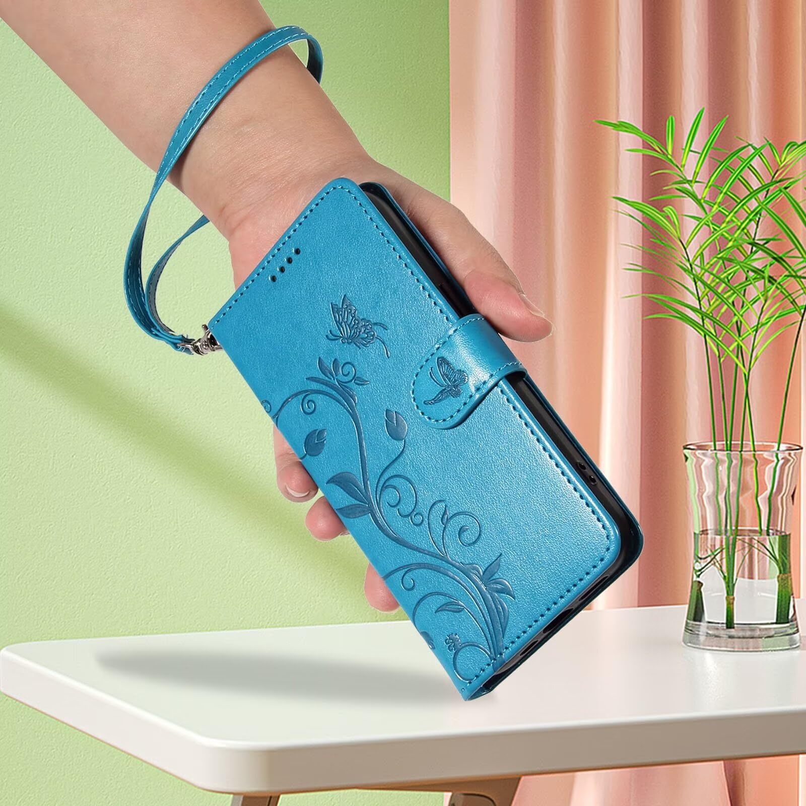 Custodia a portafoglio per Sony Xperia 10 V 2023 per ragazze donne, Sony Xperia 10 V 2023 Custodia in marmo glitterato con porta carte e cavalletto, cover in pelle antiurto per Sony