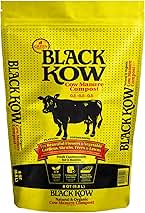 Black Kow Nitrogen Phosphate Composted Cow Manure Fertilizer for Soil, Flowers, Potted Plants, Raised Beds, and Compost Tea, (8 qt)