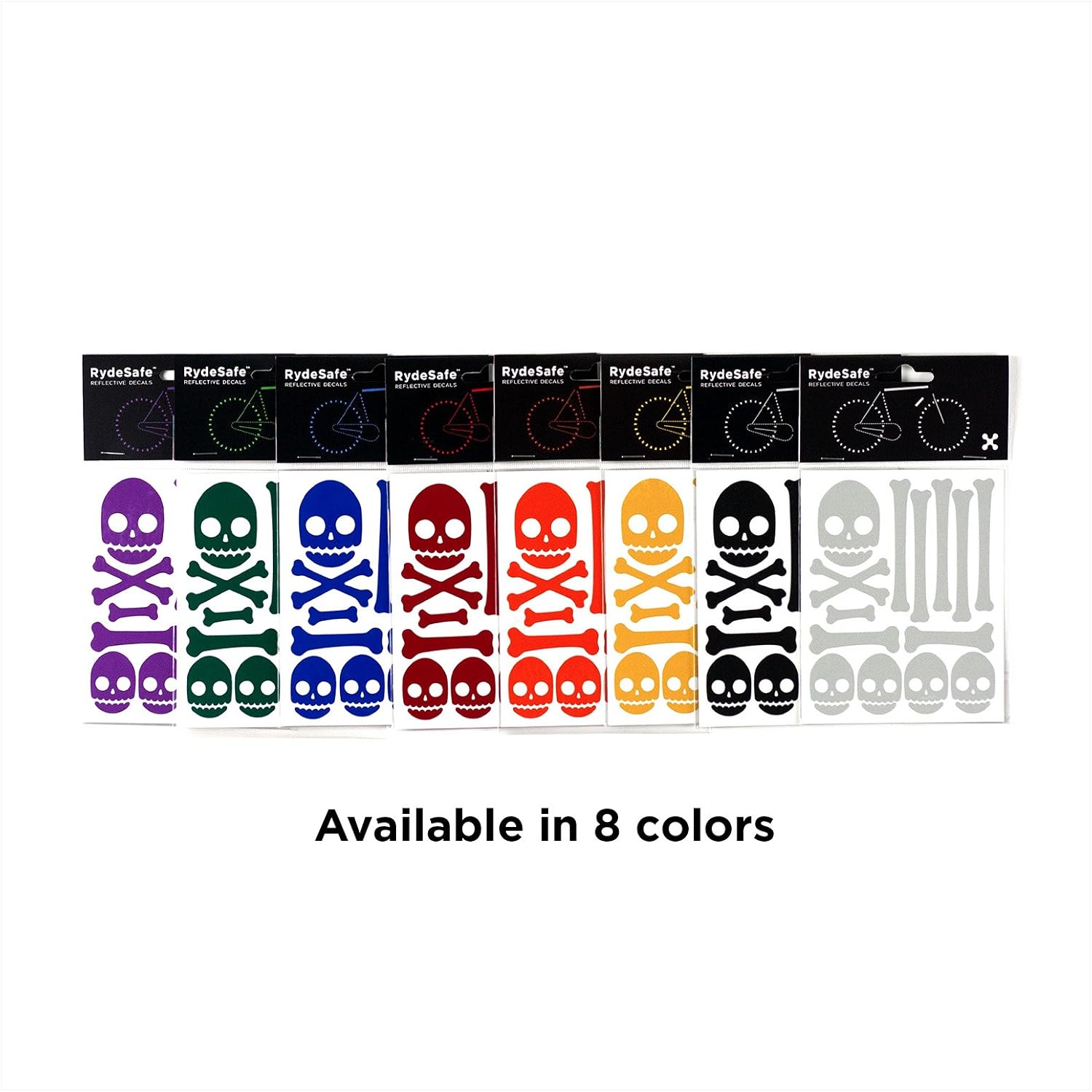 Reflective Decals Skull & Bones Kit