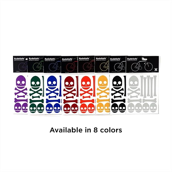 Reflective Decals Skull & Bones Kit