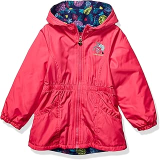 London Fog Girls' Little Fleece Lined Midweight Jacket with Rouched Waist - coolthings.us