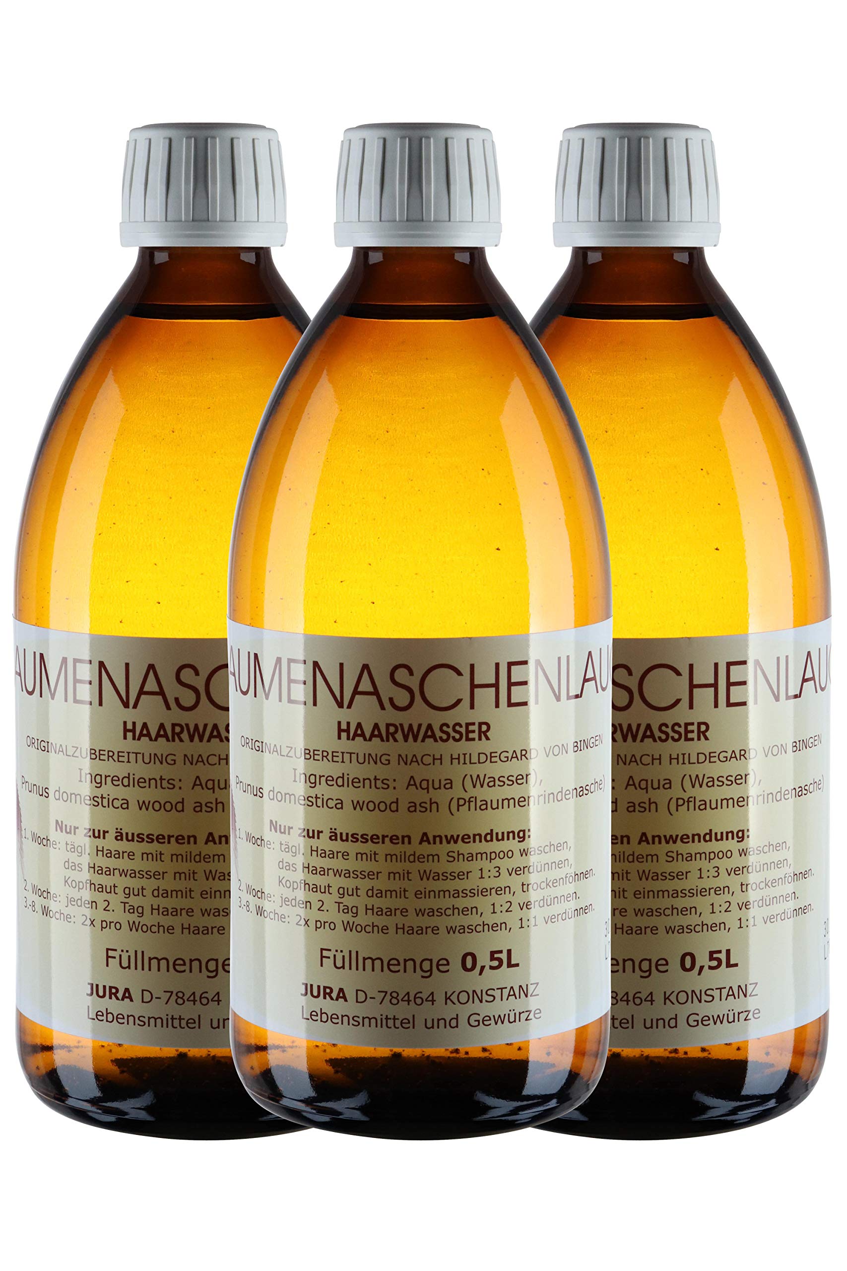 3 x 0,5 Liter Pflaumenaschenlauge nach Hildegard v. Bingen
