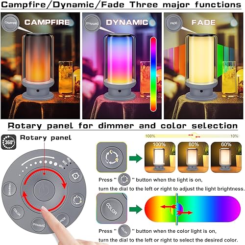 Miniatura 2 de Lámparas LED de mesa que cambian de color, lámpara de noche regulable con control remoto, lámpara de escritorio enchufable para dormitorio, sala de