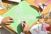 Vista 4 de Nicapa Alfombrilla de corte de agarre estándar para Cricut Maker 3/Maker/Explore 3/Air 2/Air/One (12 x 12 pulgadas, 2 unidades)