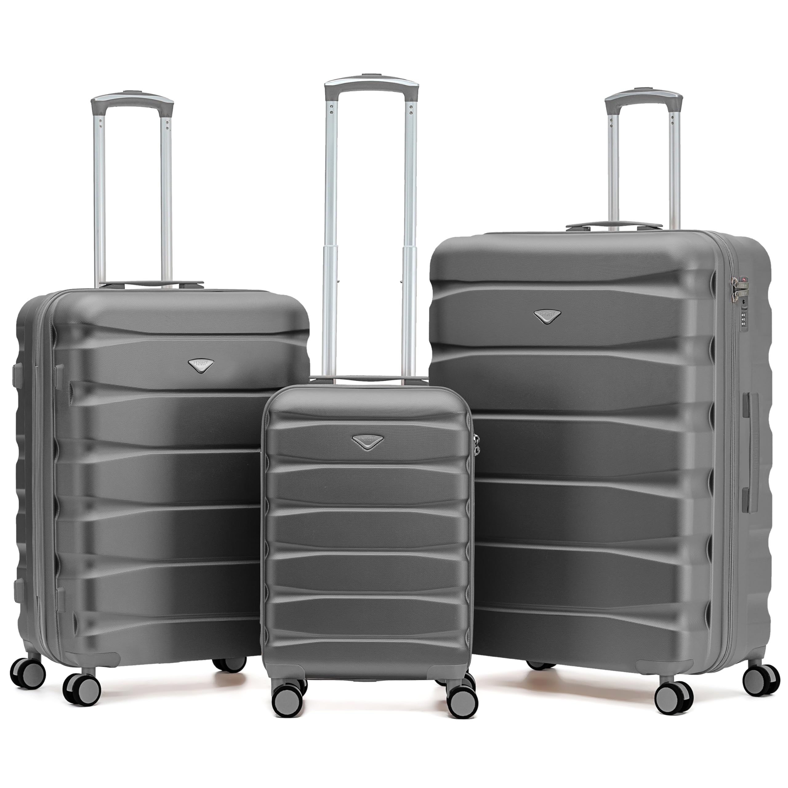 Flight Knight Underseat Cabin Suitcase 45x36x20cm | Free Hand Luggage for EasyJet & Wizz Air | Lightweight ABS Hard Shell with 8 Silent-Glide Spinner Wheels | Max Space Travel Bag — view 281