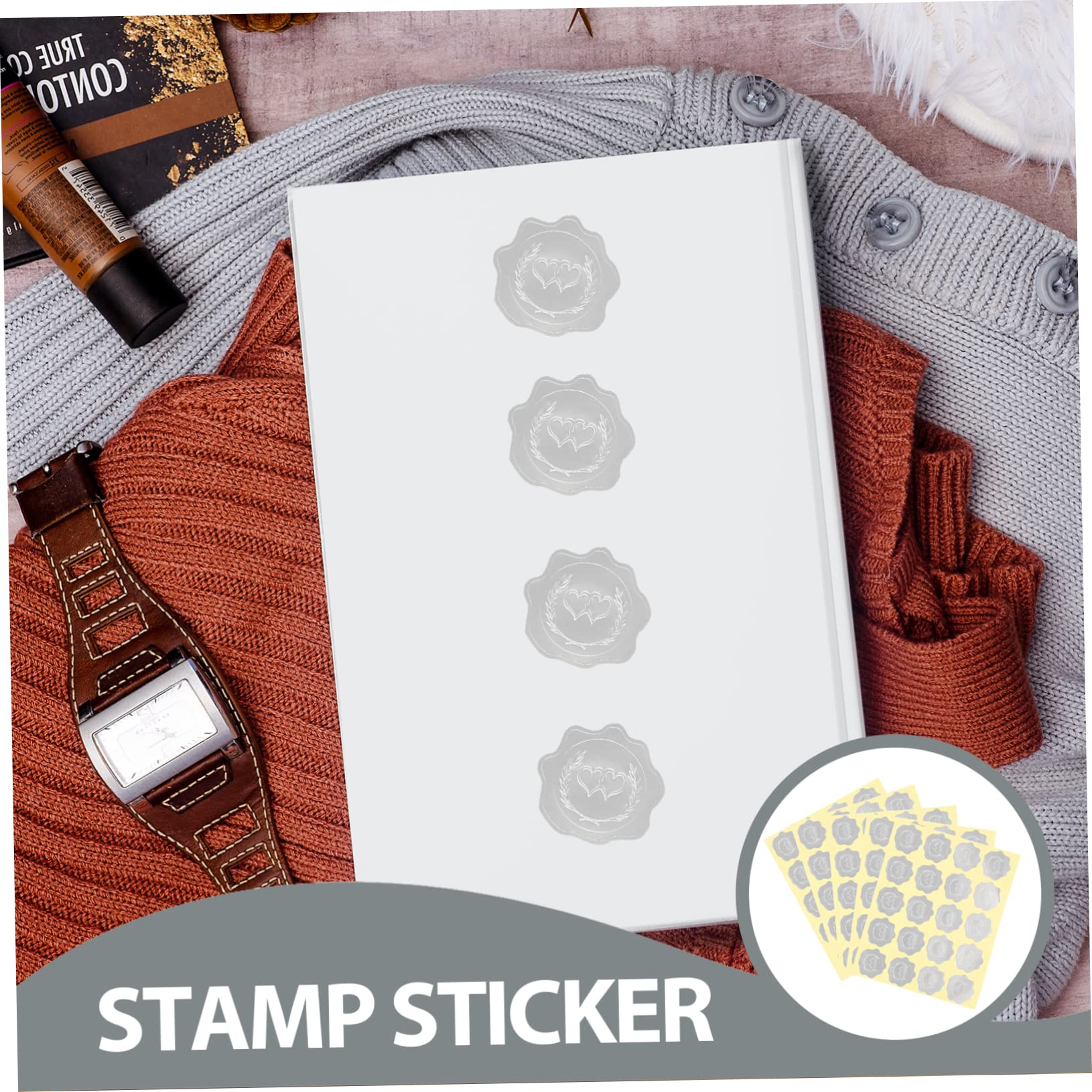 SHINEOFI 20fogli Etichette Adesive Per Buste e Confezioni Di Stickers Per Chiusura Pratiche Adesivi Per Decorare e Informare Adesivi Saldabili Per Uso Domestico Facile Applicazione Su