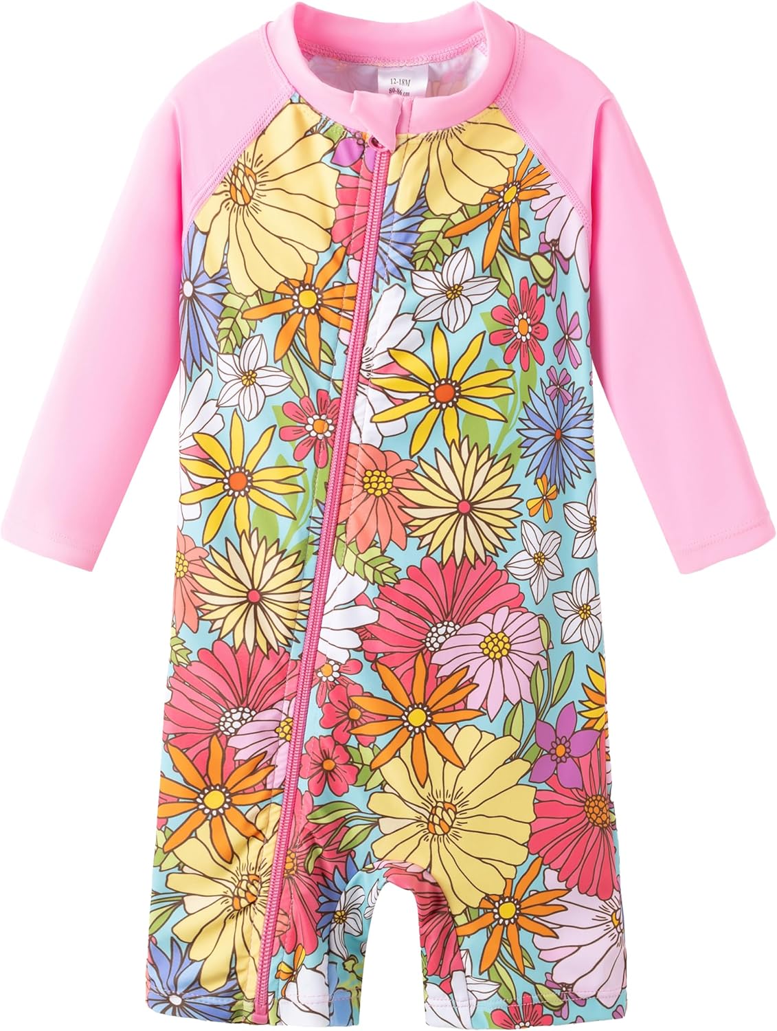 UMELOK Baby Girl Swimsuit Infant Rash Guard Swimwear UPF 50+ Sun Protection Bathing Suit