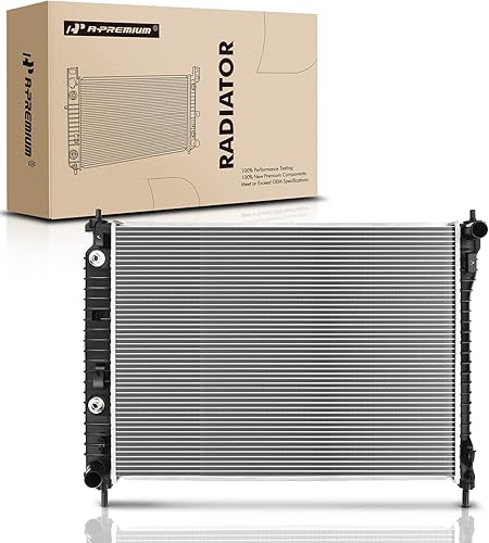 A-Premium Conjunto de radiador de refrigerante del motor con enfriador de aceite de transmisión compatible con Saturn Vue 2008-2010 y Chevrolet