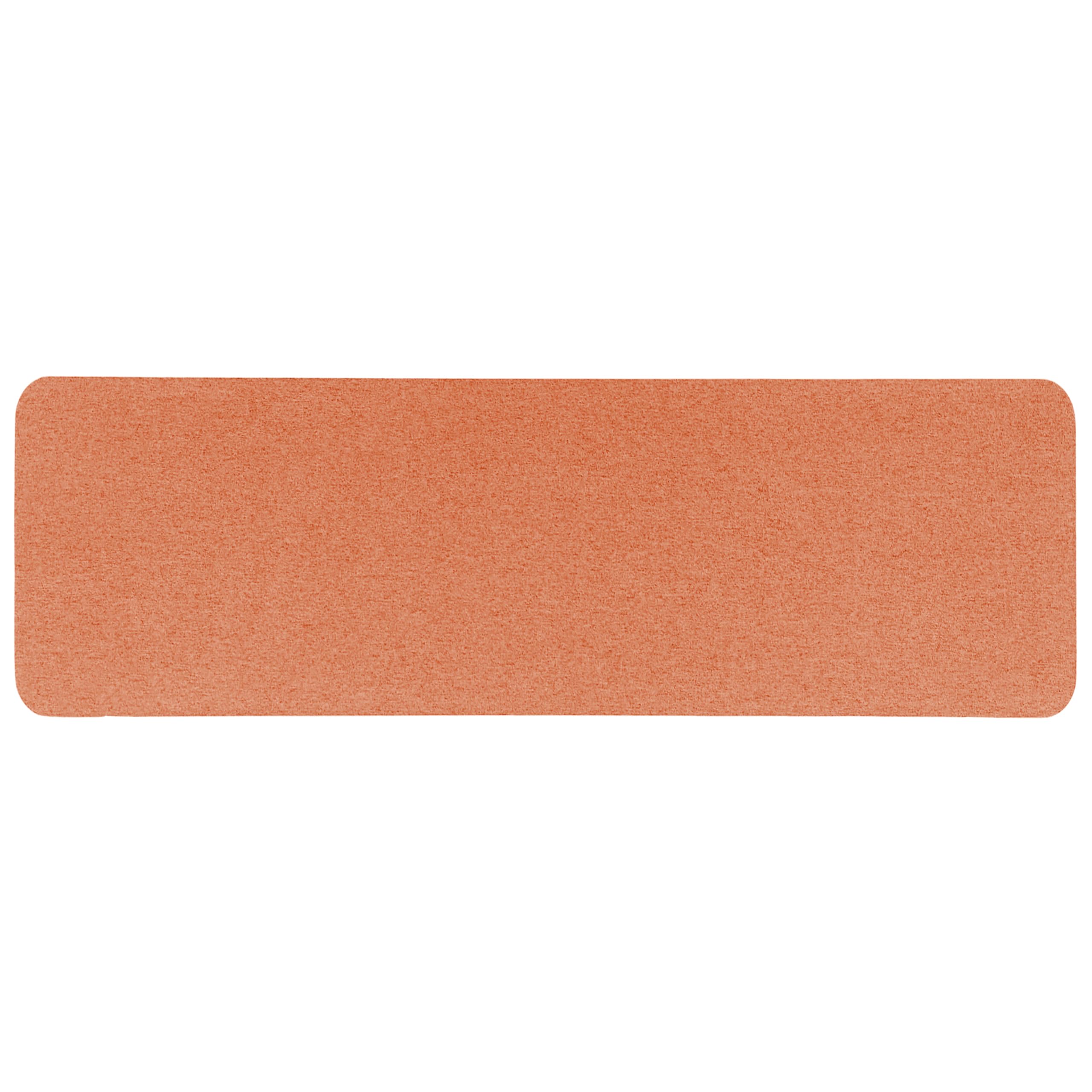 Beliani Séparateur de Bureau Orange Synthétique et Polyester 130 x 40 cm Ecran Visuel Wally