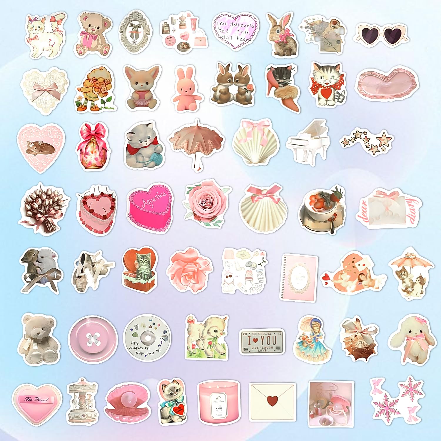 120Pcs Aesthetic Sticker - Image 2