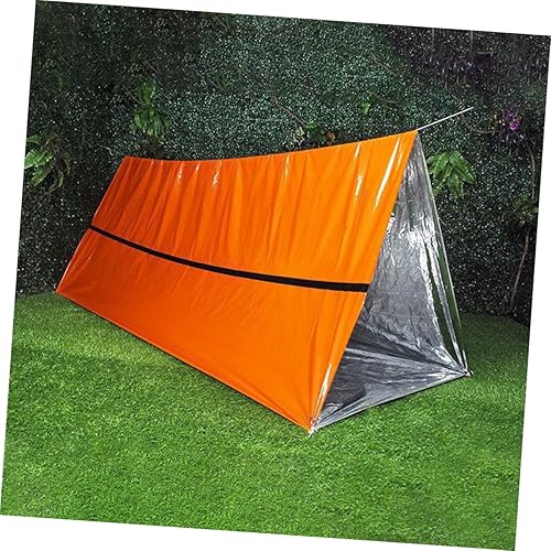 Miniatura 9 de BESPORTBLE Tienda de campaña de tubo al aire libre de emergencia portátil a prueba de viento PE Material Tienda de supervivencia para acampar