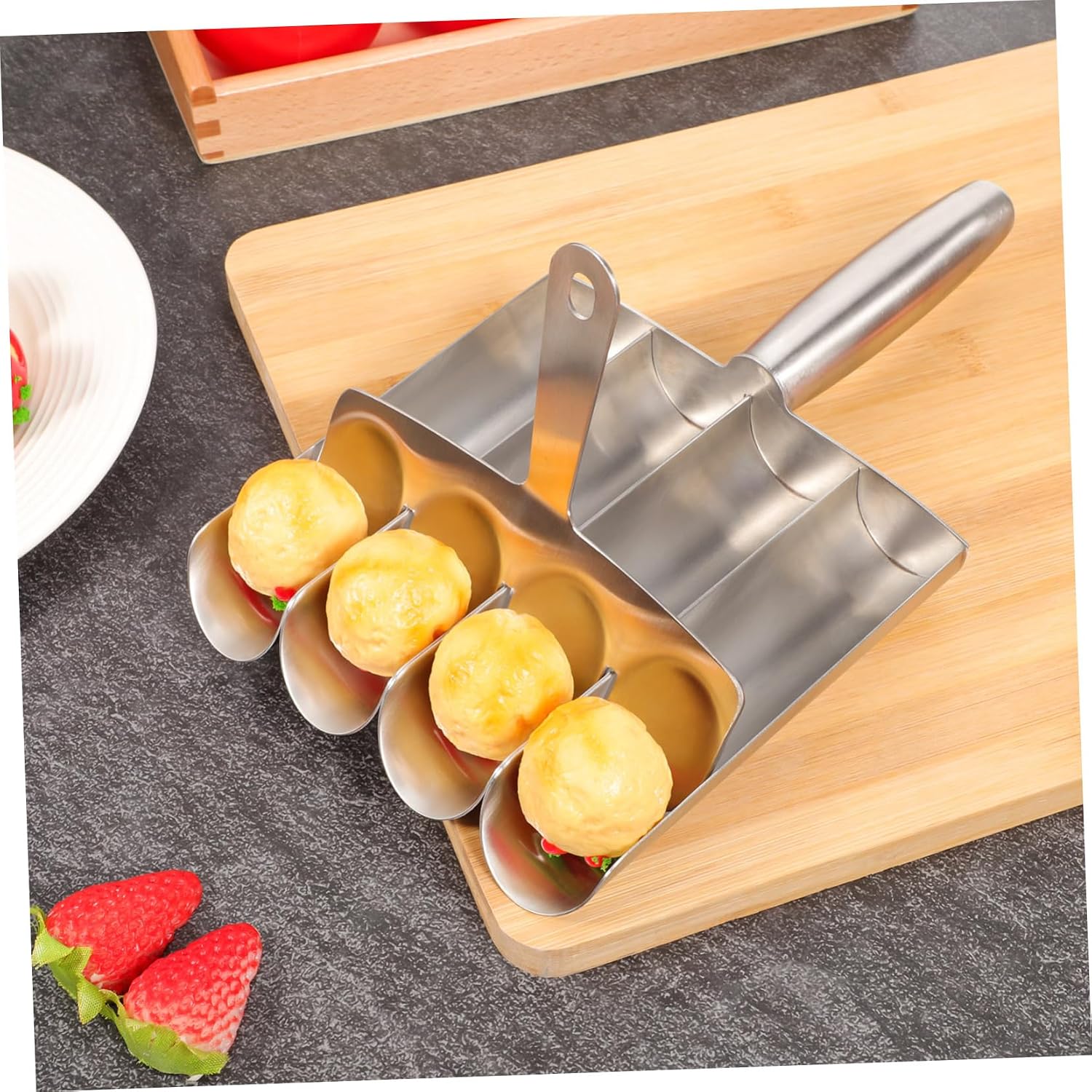 Non-stick Meatball Shaping Tool Manual Meatball Maker Stainless Steel Maker for Beef Fish Shrimp Vegetable Balls Cooking Tool