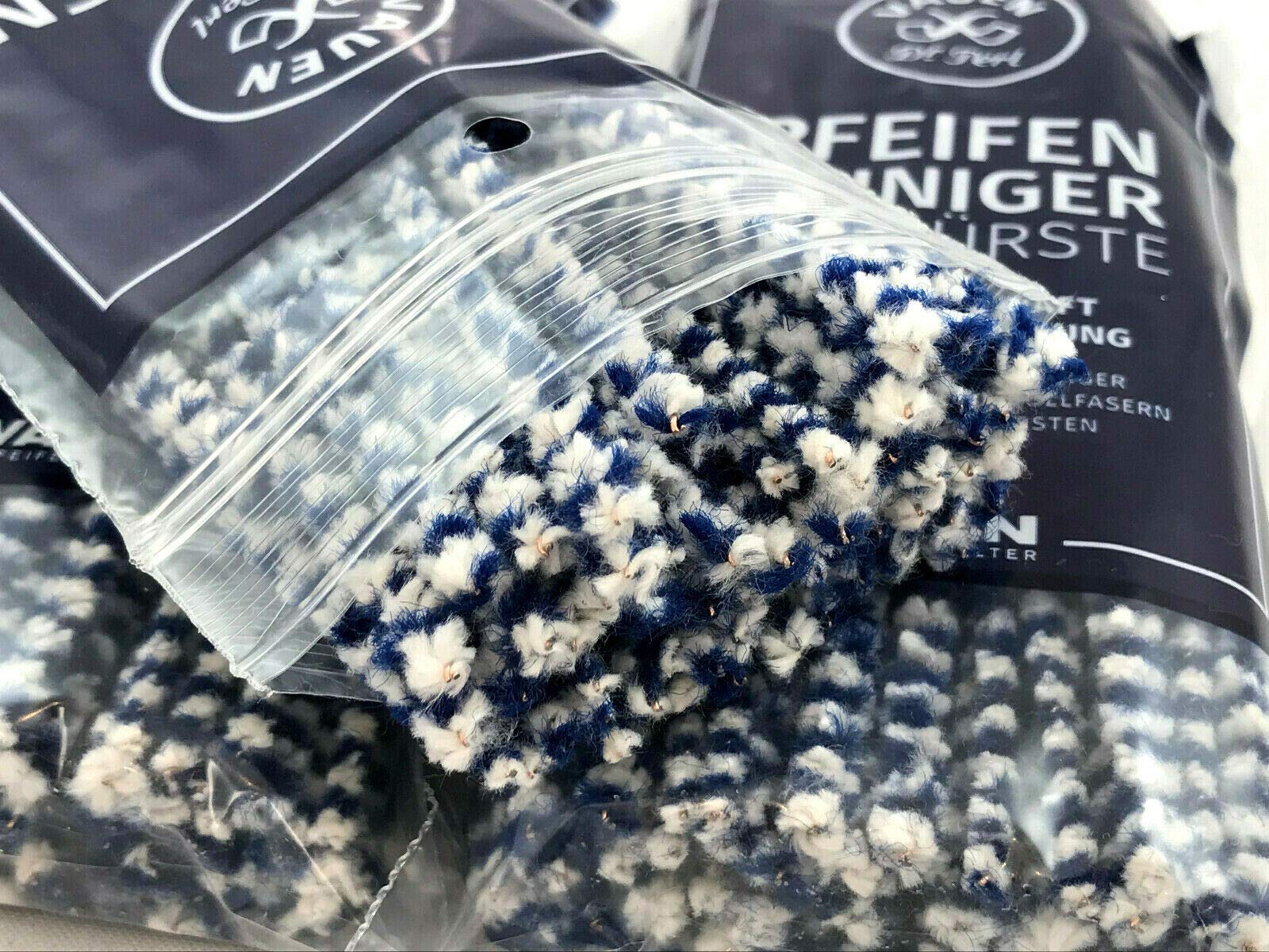 VAUEN 6 x Pfeifenreiniger mit Bürste - 80 konische Reiniger + Zündhölzer