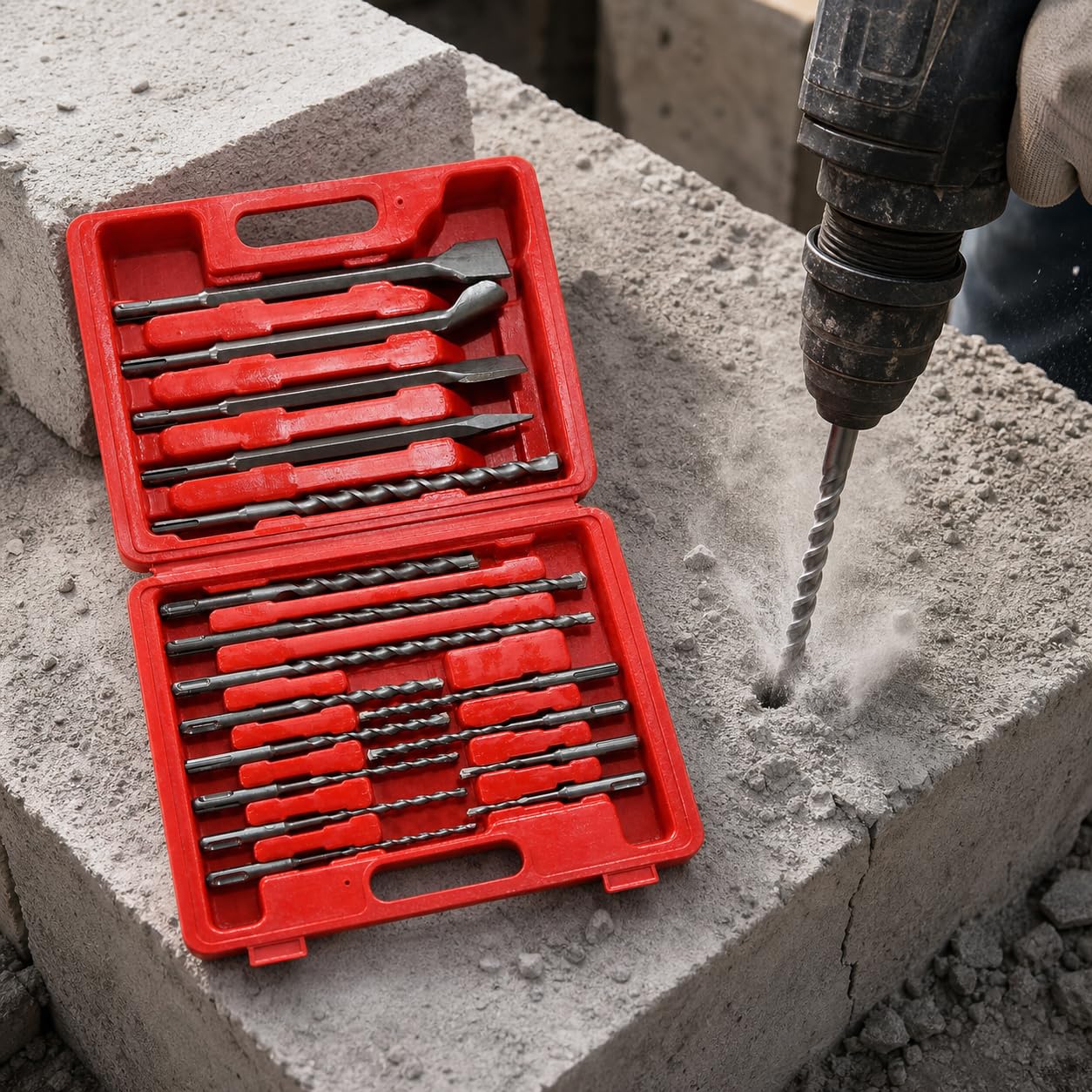 Set Punte e Scalpelli per Trapano, style to 3