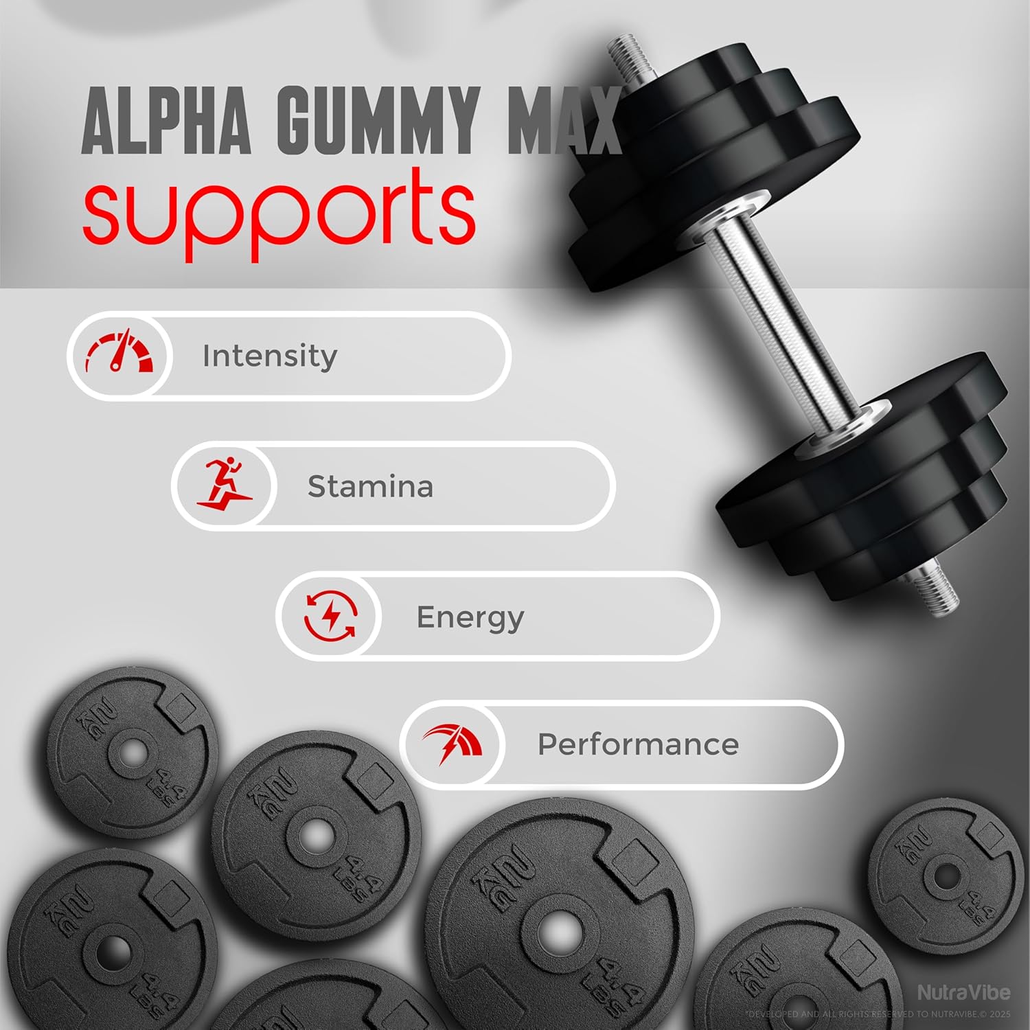 (2 Pack) Alpha Gummy Max for Men – Premium AlphaGummyMax Formula with Ingredients to Help Support Daily Energy, Drive & Active Performance | Great-Tasting, Just 2 Easy-to-Chew Gummies (120 Gummies)